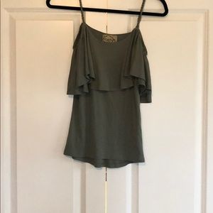 Strappy Olive off the should tank